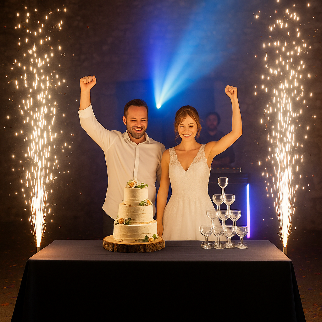 Jets de scène dessert