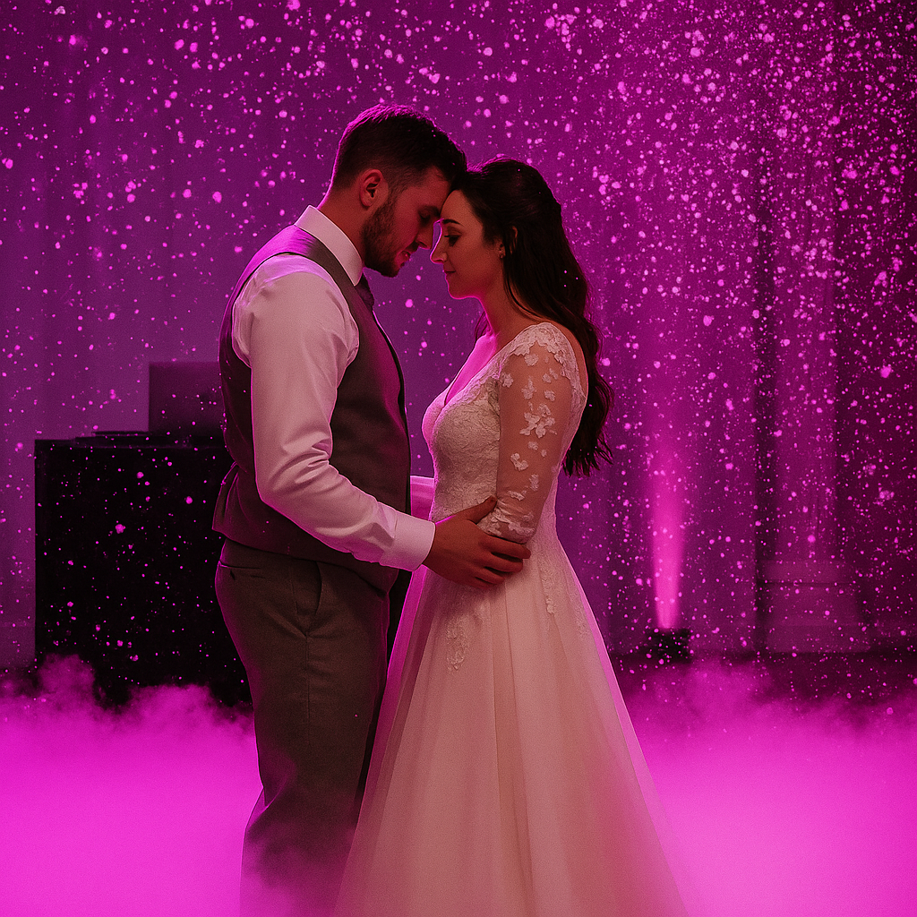 Machine à neige ouverture de bal